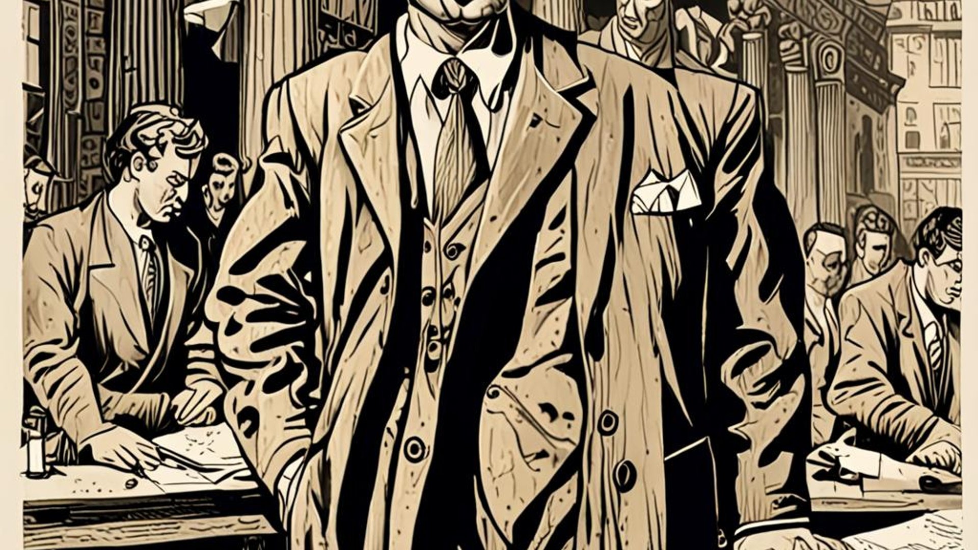 Supreme Court building with voting booth silhouettes in foreground, dramatic lighting