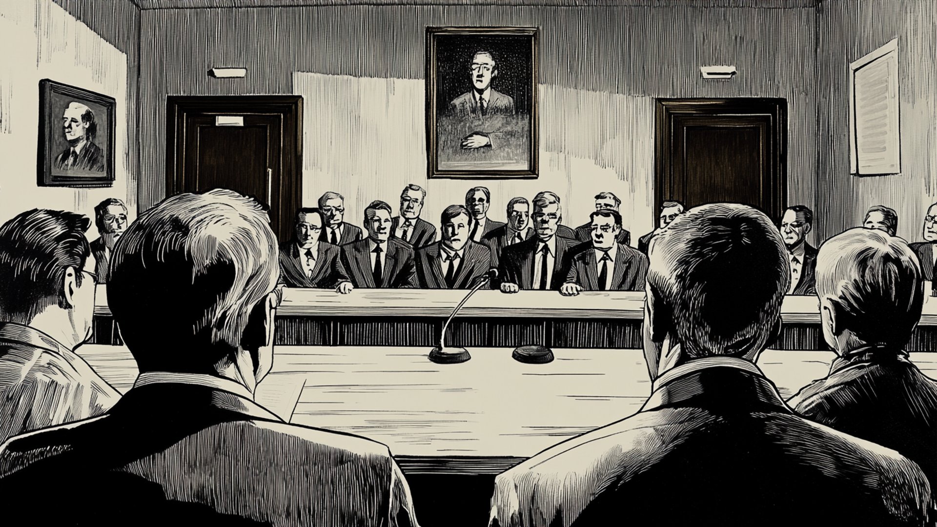 Classical stone archways and narrow doorways symbolizing exclusivity and restricted access with light filtering through